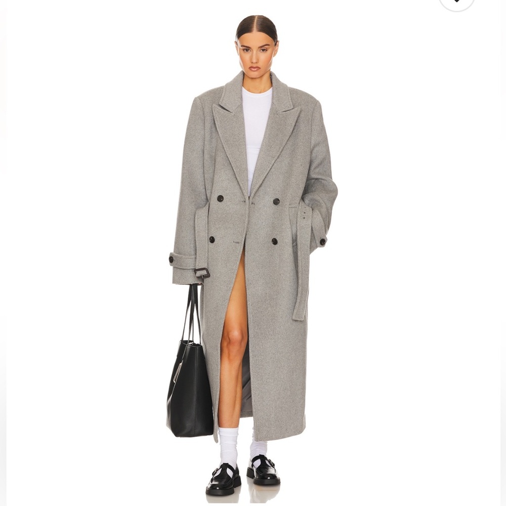 Bold Shoulder Long Coat